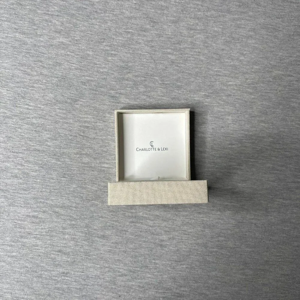 Charlotte & Lexi Script 3.5” x 3.5” Necklace Jewelry Gift Box
